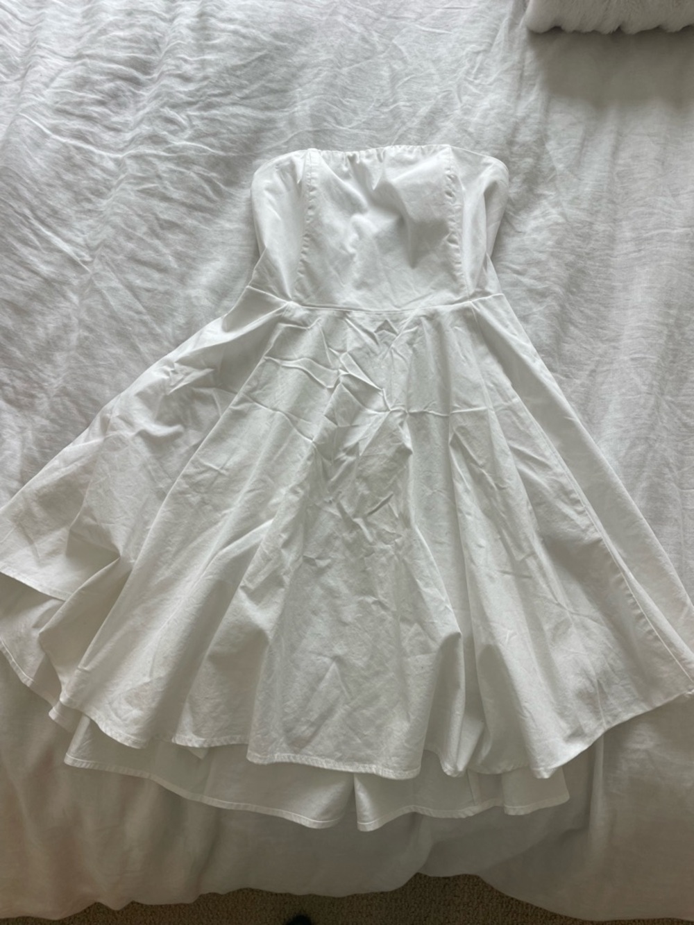 Strapless White Dress